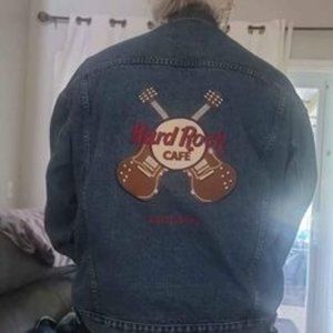 Vintage 1971 Hard Rock Cafe Denim Jacket CHICAGO